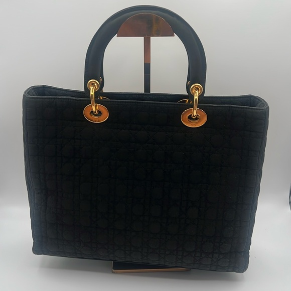 CHRISTIAN DIOR CANNAGE LADY DIOR BLACK AND GOLD - Picture 5 of 14